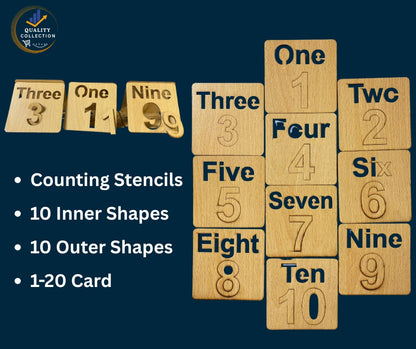 Stencil set for kids