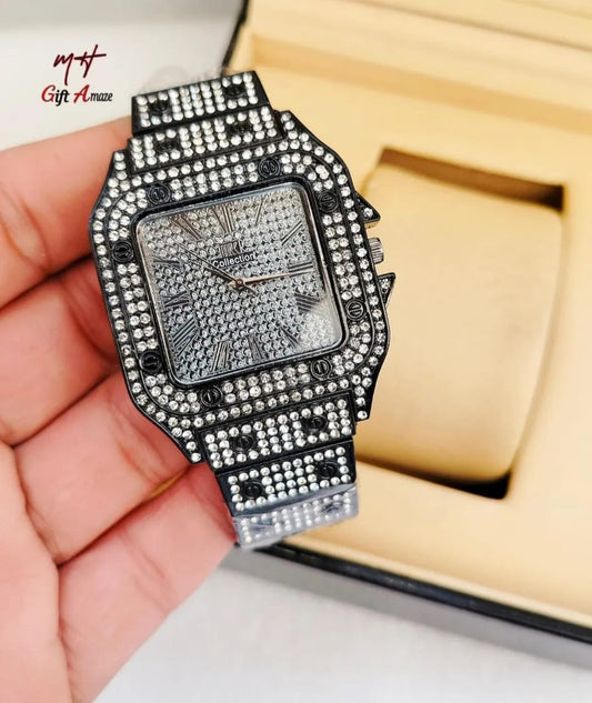 Man's Watch With Diamond Stone