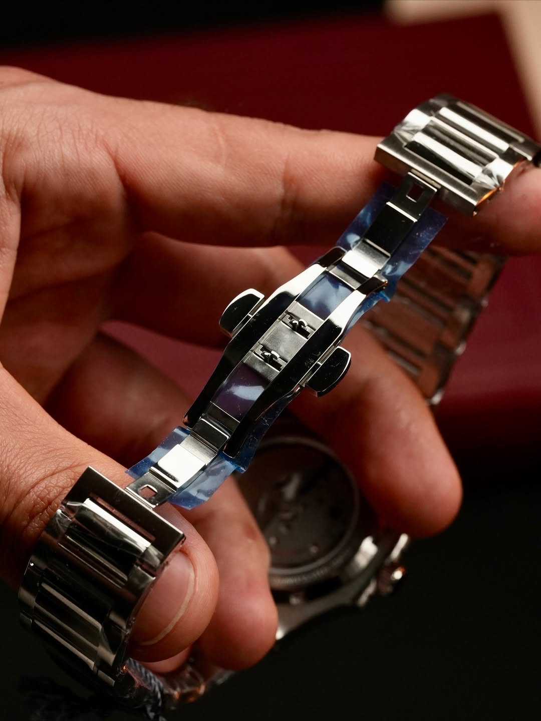 Elite Blue Dial Automatic Steel Watch