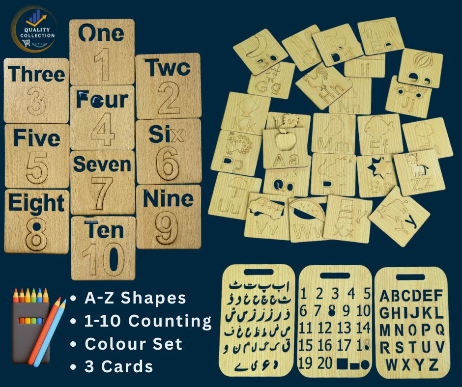 Stencil set for kids